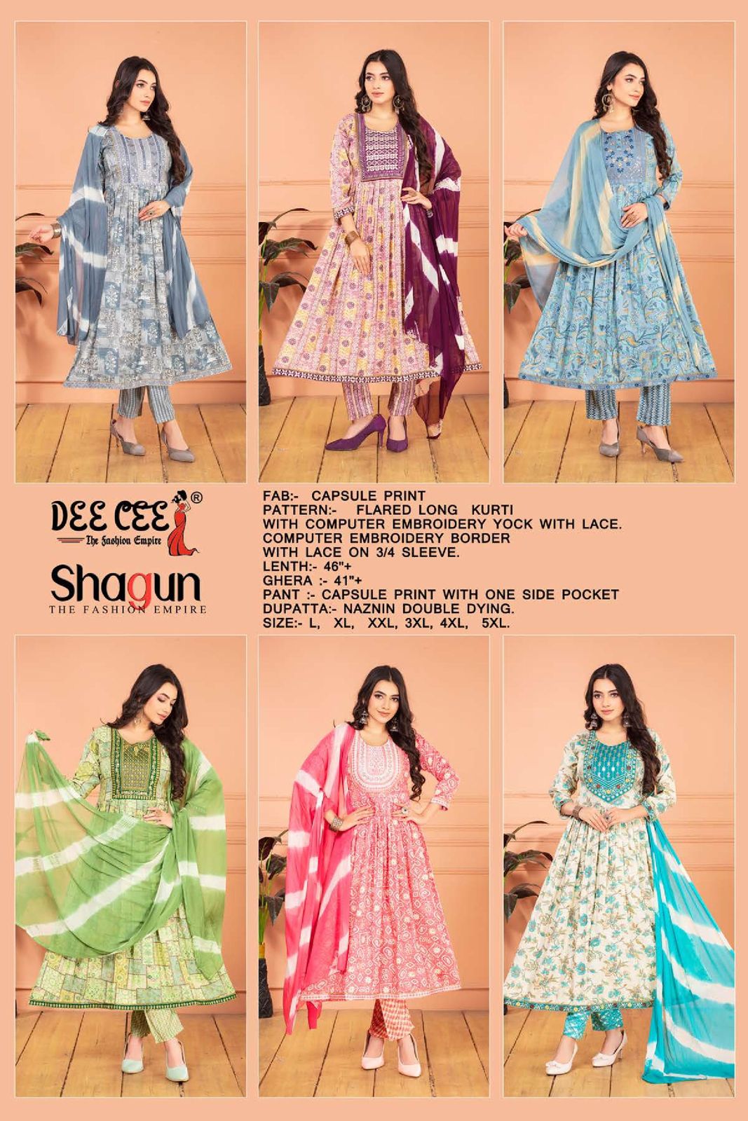Shagun By Deecee Capsule Printed Kurti With Bottom Dupatta Wholesale Price In Surat
